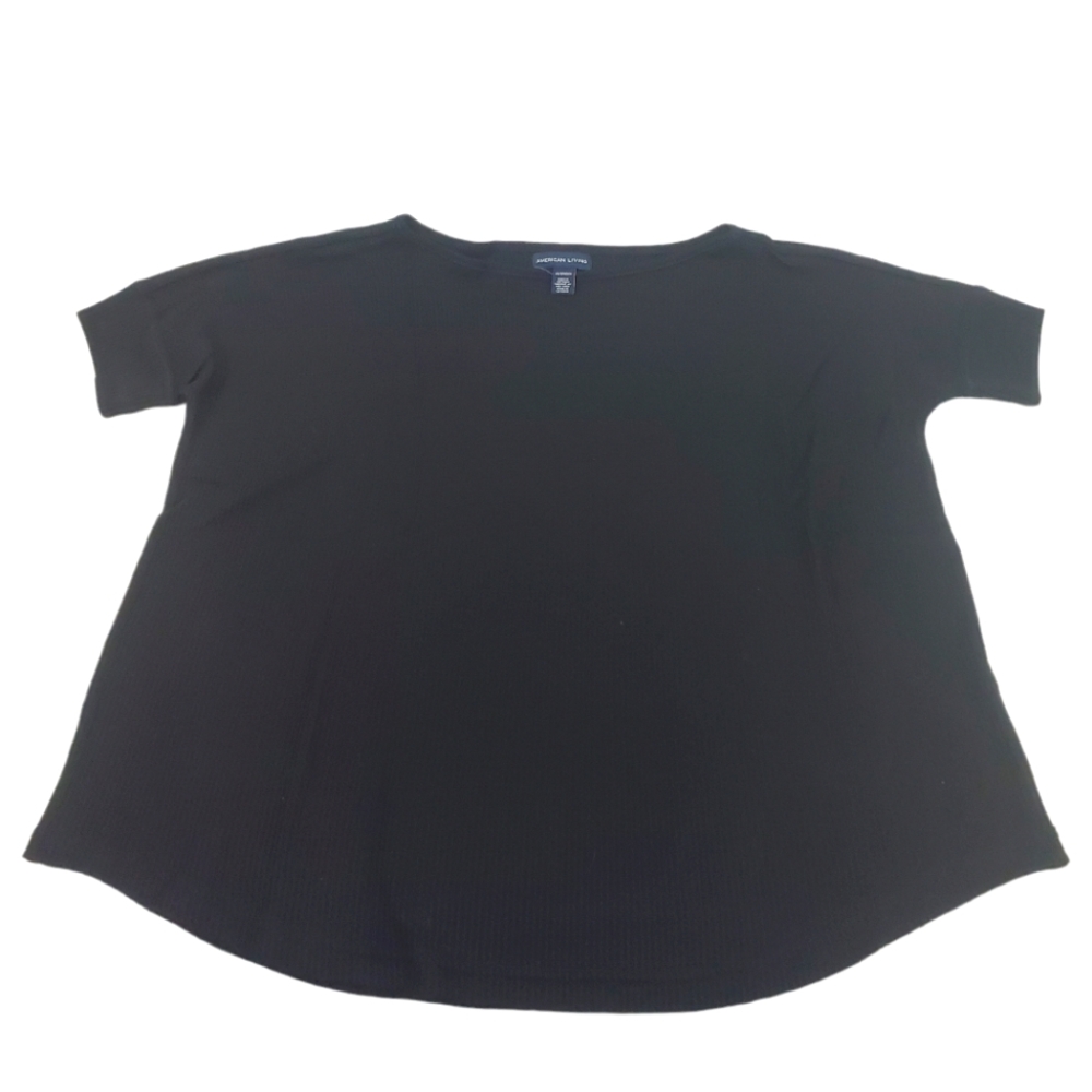 American Living Boxy Waffle-knit top